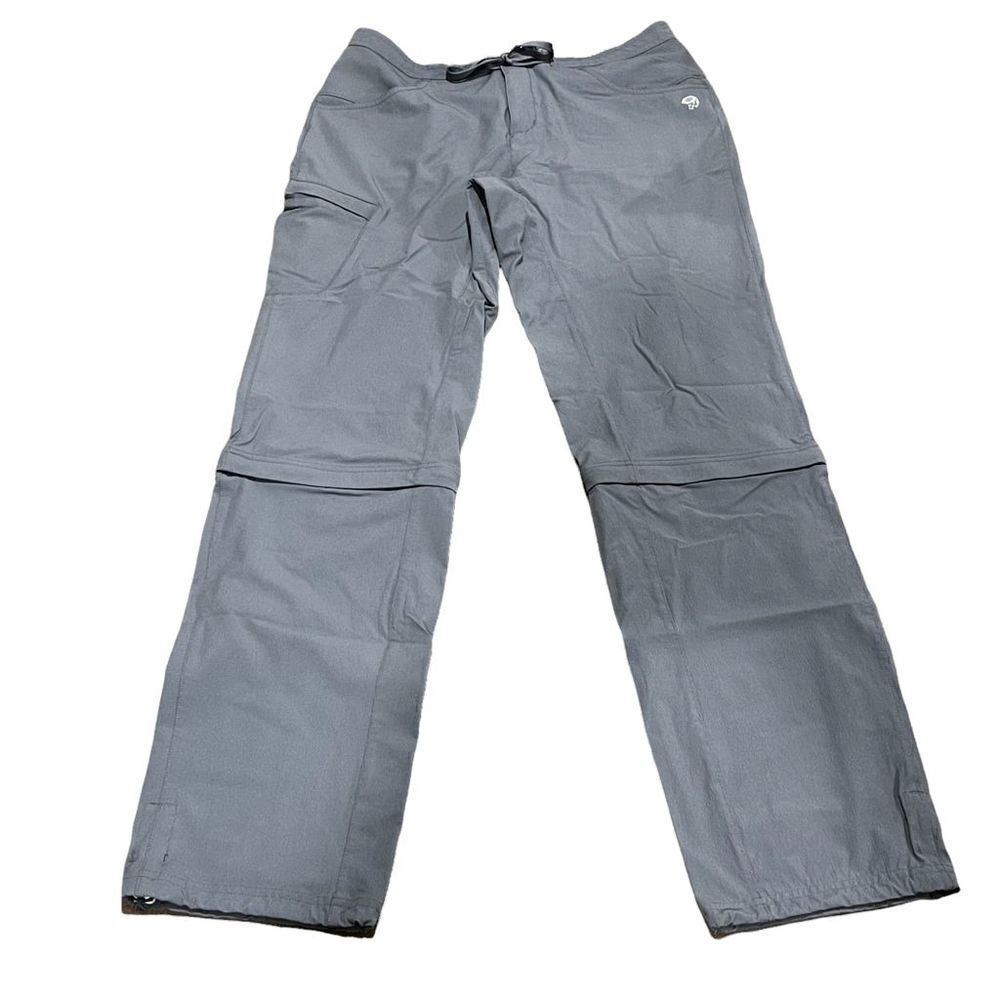 Mountain Hardwear Gray Switchback Zip Off Venturing Hiking Pants Women’s 4/32